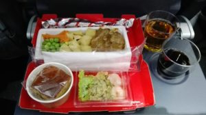 ノルウェー航空の機内食